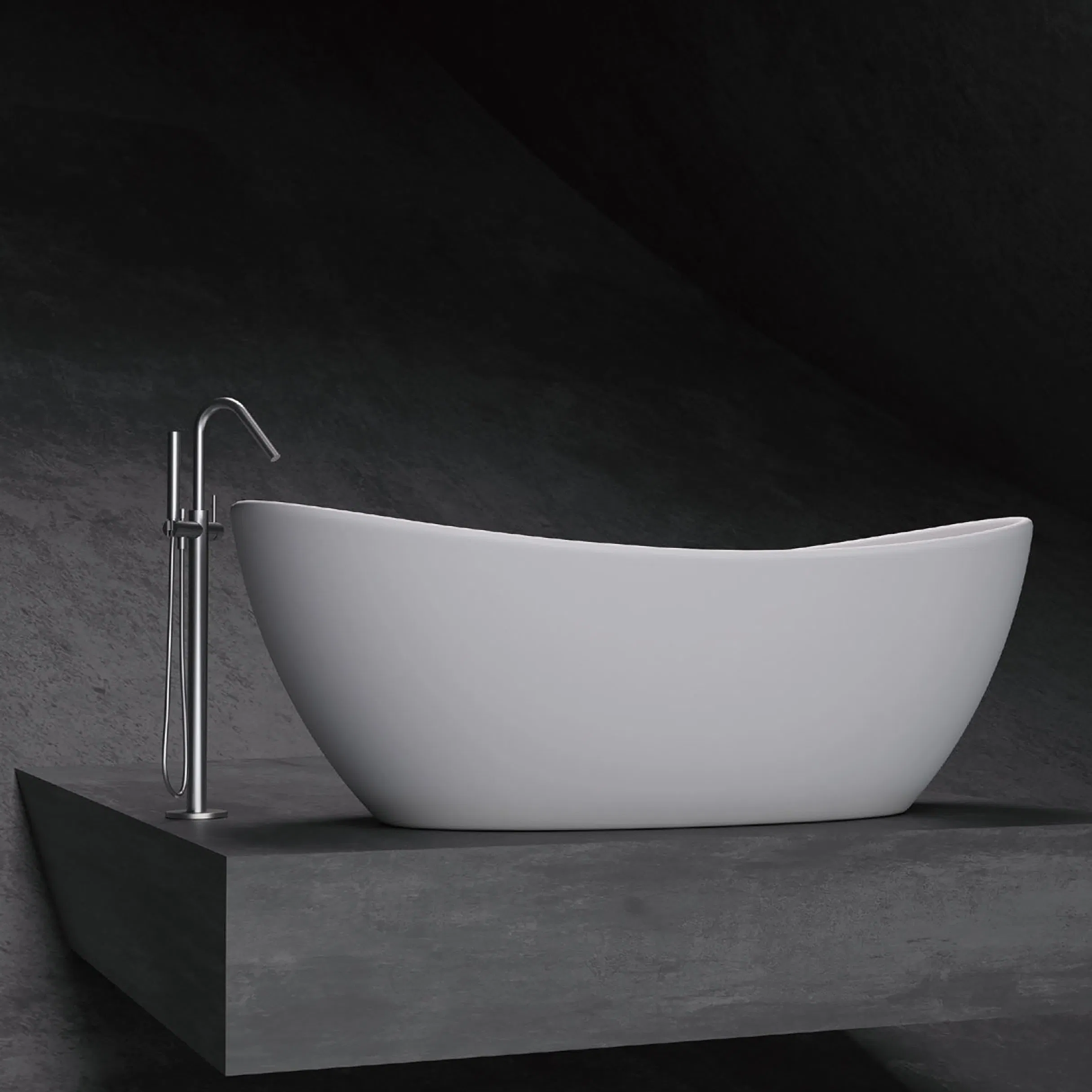 Акриловая ванна в форме луны для СПА