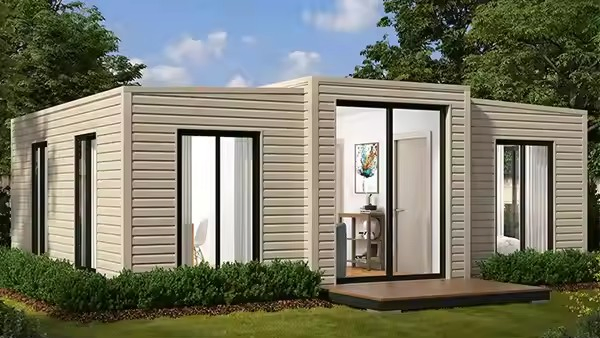 Modern Design Luxury Glass Prefabricated Modular Container Home Aluminum Frame Wooden Easy Install Prefabricated House