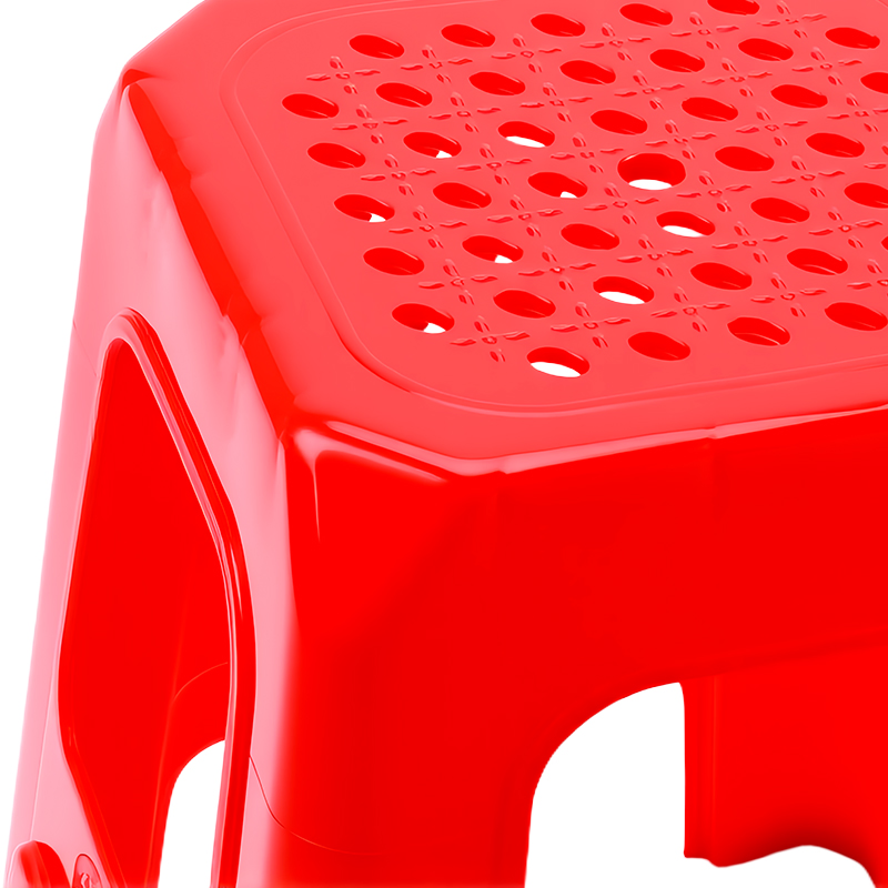 Modern Vulcanized Plastic Stackable Stool for Household Use