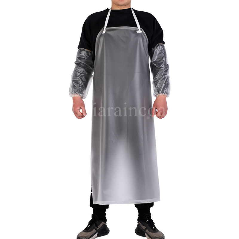 Wholesale PVC Halter Apron Wear-Resistant Acid-Base Resistant Cleaning Transparent PVC Apron