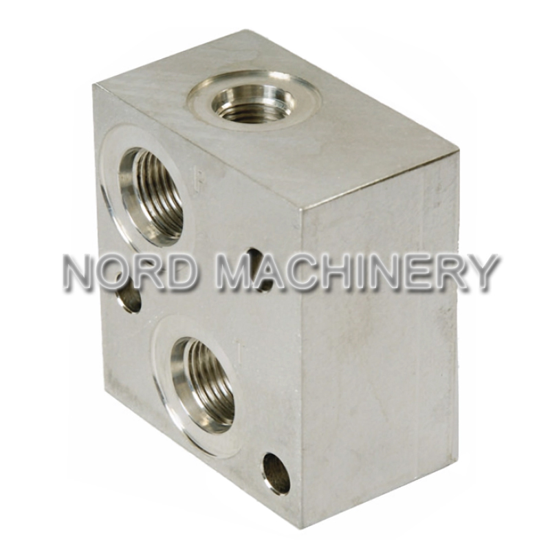 OEM Customized CNC Machining Aluminum/Steel Hydraulic Valve Manifold Valve Block for Hydraulic System