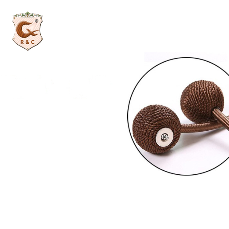 Home Curtain Holdbacks Woven Magnetic Curtain Tiebacks.
