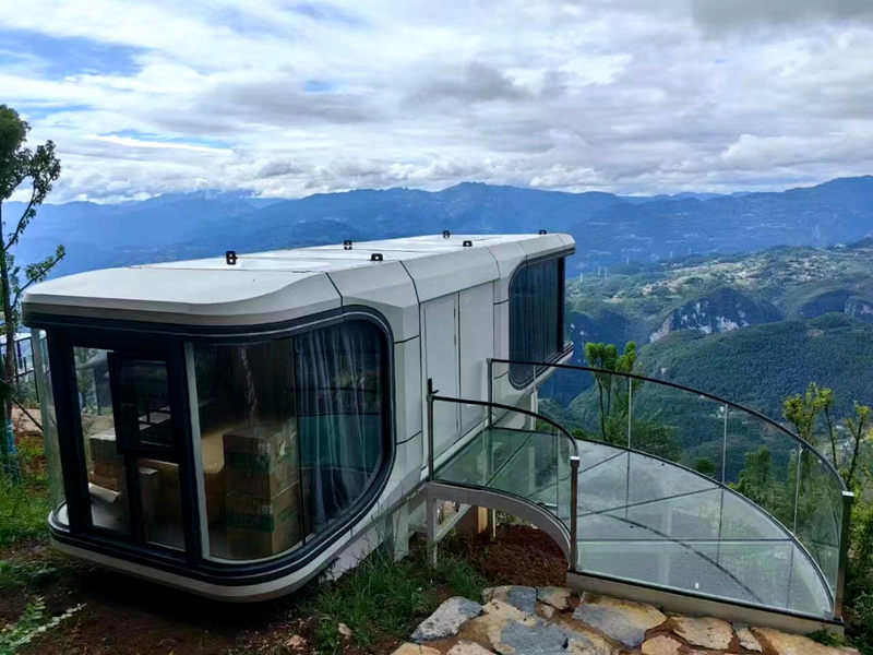 Mobile Hotel Modular Mobile Design Modular Container House Prefab Space Capsule House