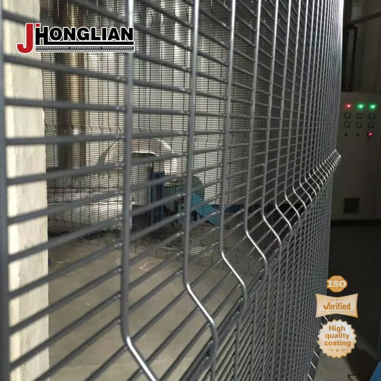 South Africa Galvanized 358 Safety Perimeter Welded Wire Mesh Metal Anti Climb Boundary Security Panel Fence for Border Airport Prison