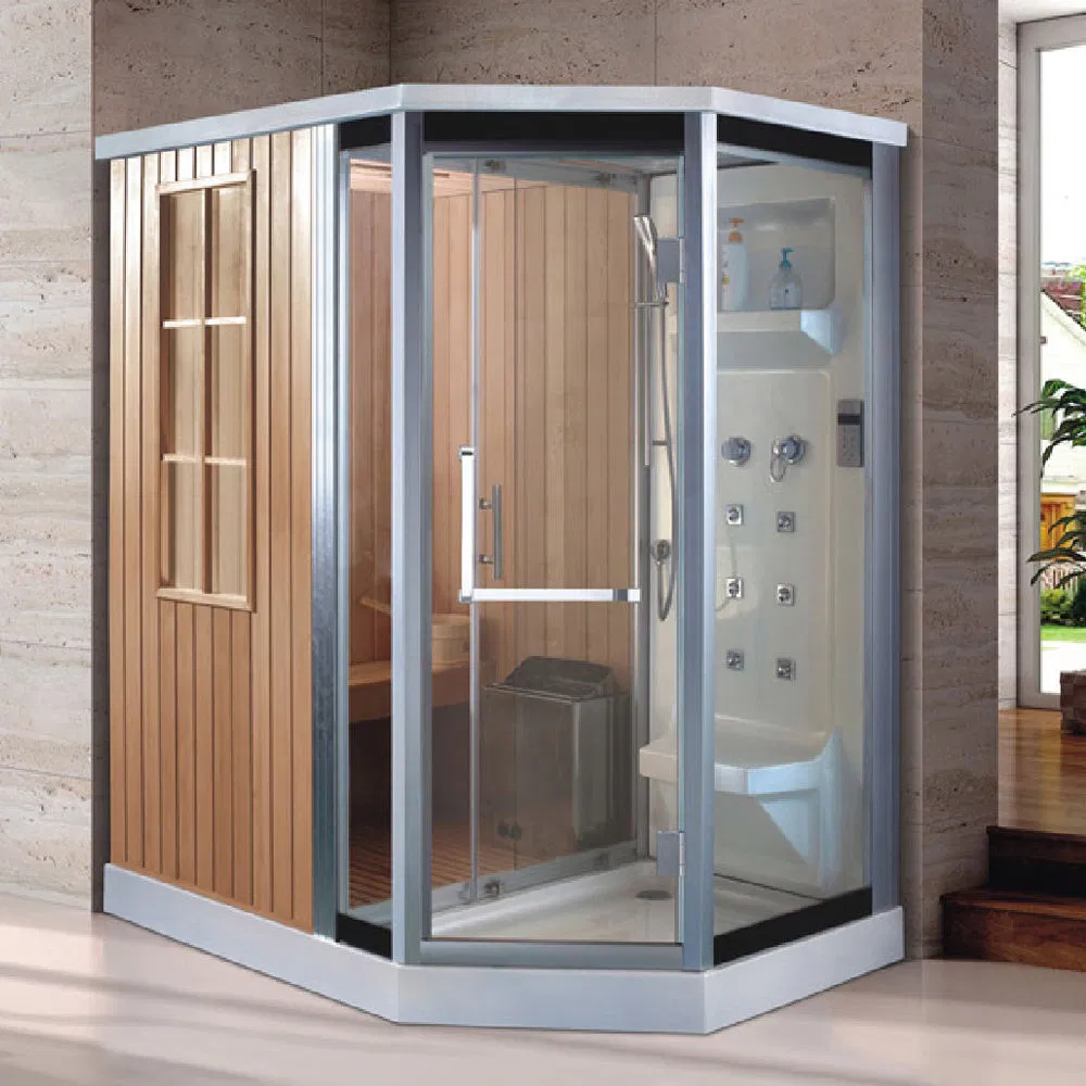 New Style Complete Enclosed Massage Sauna Shower Room Indoor Steam and Sauna Combined