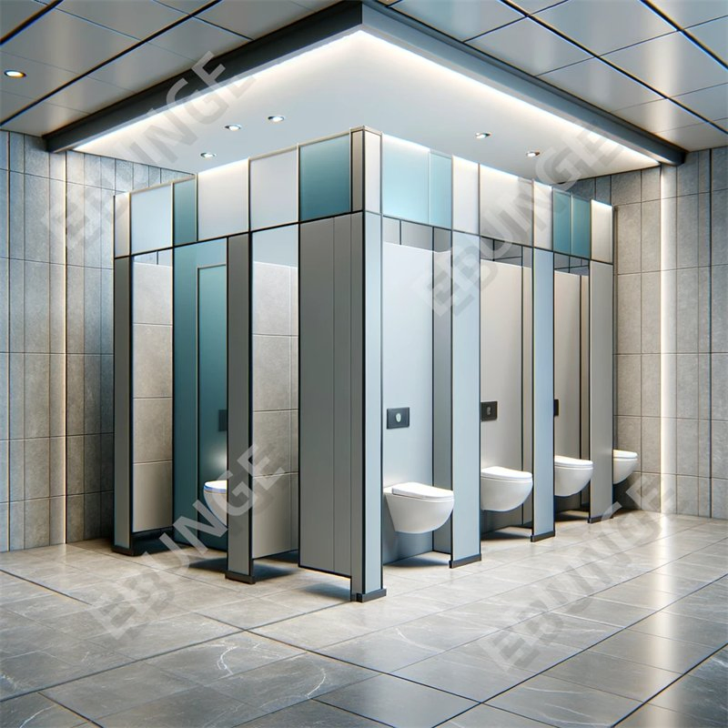 Waterproof HPL Restroom Toilet Cubicle Partition