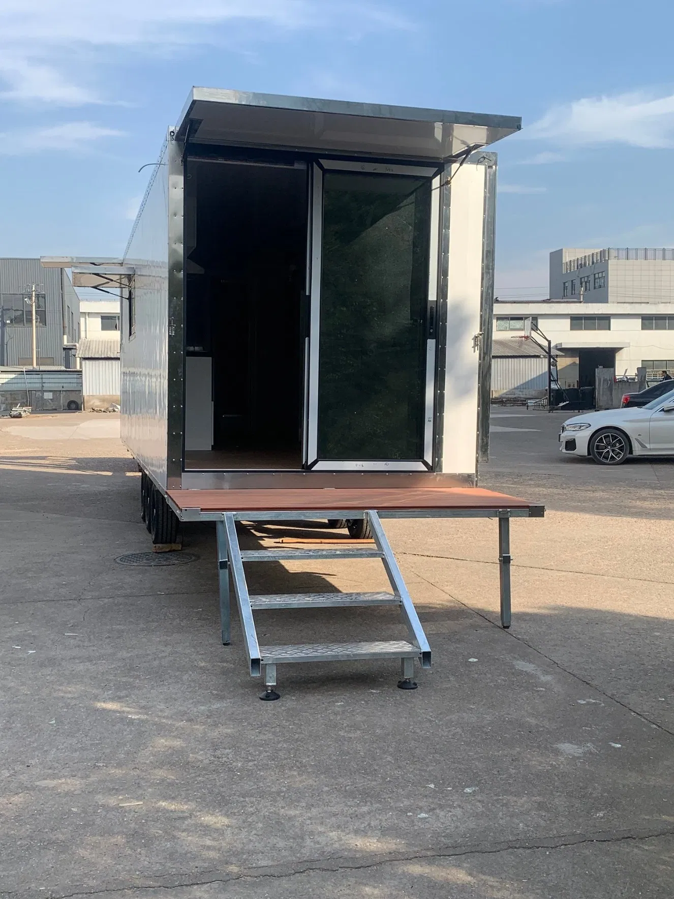 Outdoor Staff Meeting Use Mobile Trailer Office Container