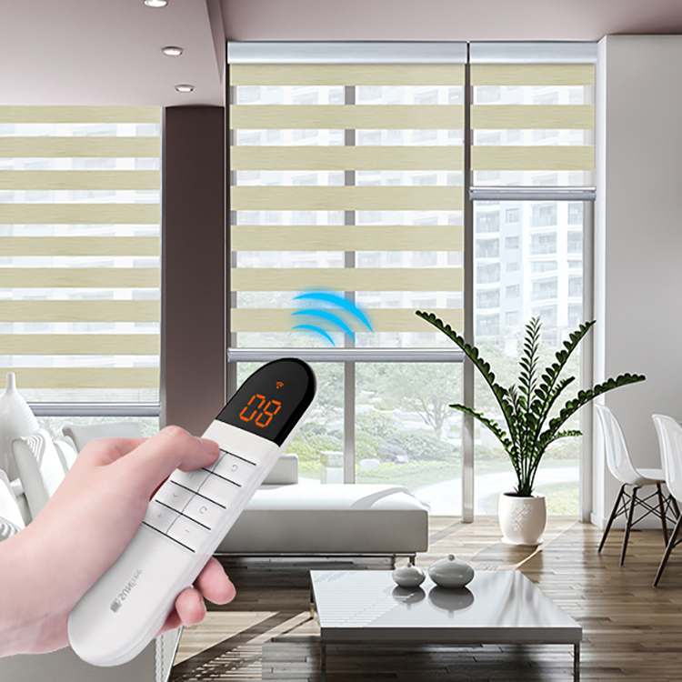 Electric Smart Best Windshield Roller Shade Motorized Bracket Zebra Blinds