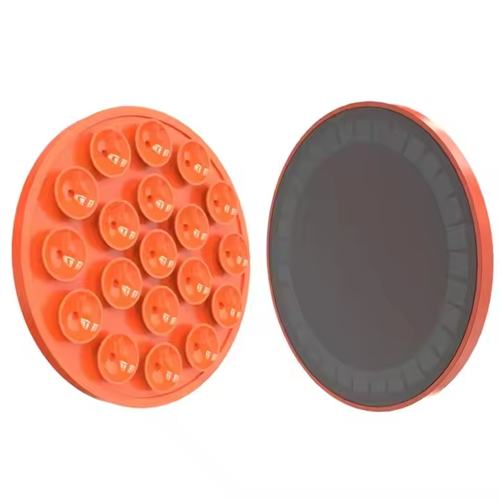 Mobile Silicone Suction Cup Magnetic Phone Holder for Car