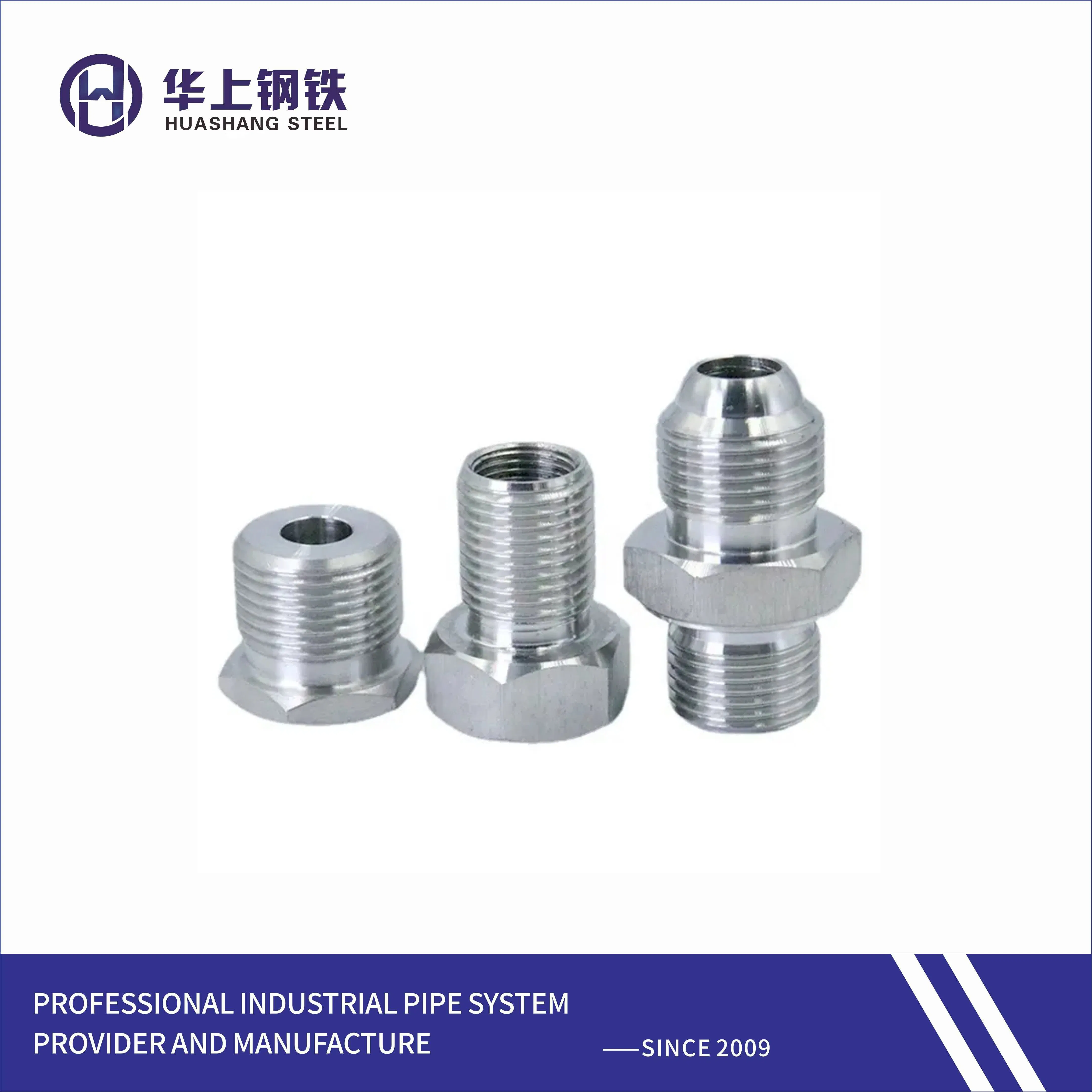 Factory Male Thread Pipe Fitting Reducer Stainless Steel Hex Nipple