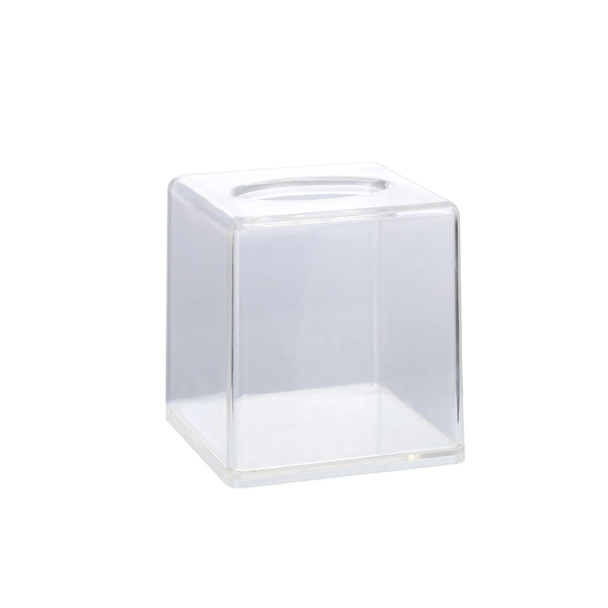 Luxury PC Tissue Holder - Ultra-Transparent Textured Acrylic Design