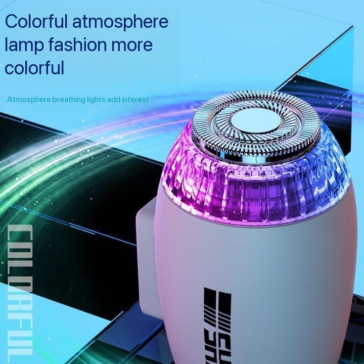 D08 Mini Turbine Aircraft Head Electric Razor Small Steel Cannon Portable Shaver