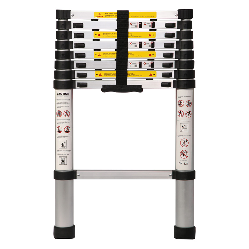 2.6m Telescopic Aluminium Step Ladder with En131 Certificate