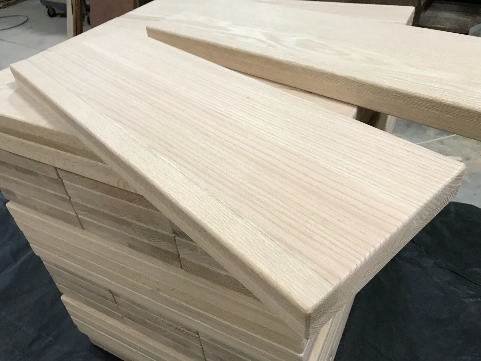 Solid Unfinished Select Stair Tread Red Oak