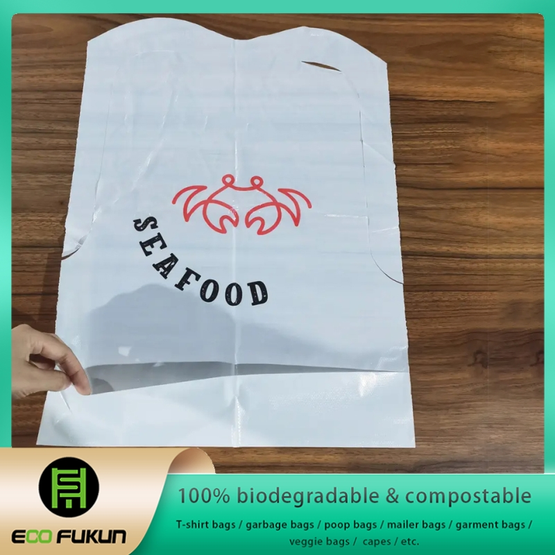 Biodegradable Cape, Disposable Compostable Adult Bib