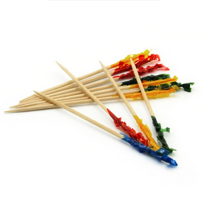 Table Decoration and Accessories Type Wooden Toothpicks Flag Toothpicks Wjf-003