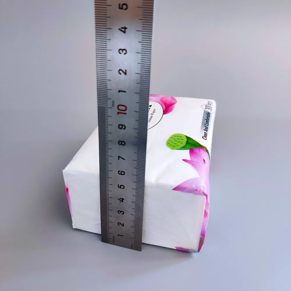 Soft Comfortable 3 Ply Facial Tissue Paper 180*190mm 200 Sheets Virgin Wood Pulp