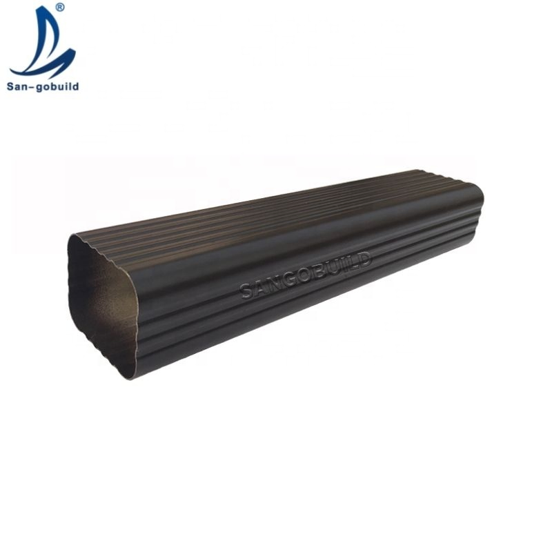 Building Materials House Roof Drainage System Steel Rainwater Channel Aluminum Rain Gutter