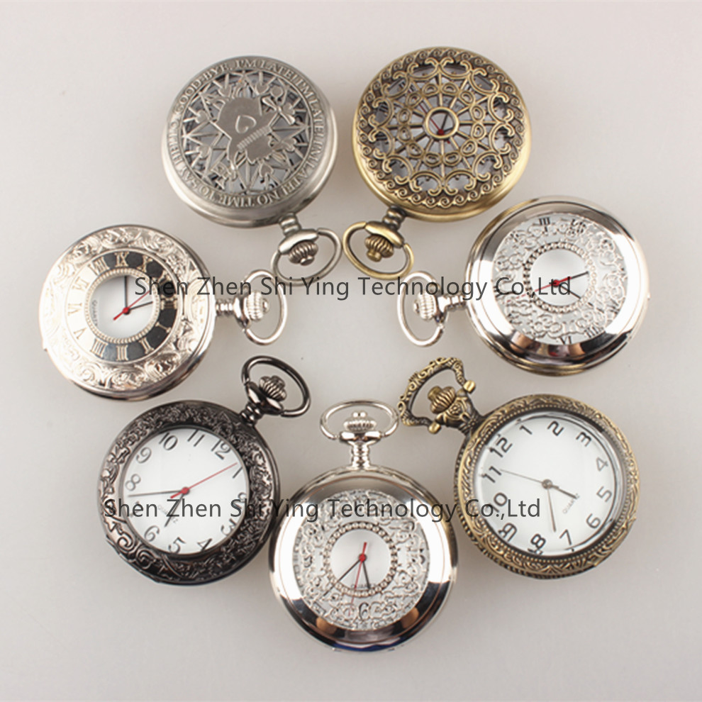 Custom Made Unisex Alloy Quartz Antique Pocket Watch with Japan Movement