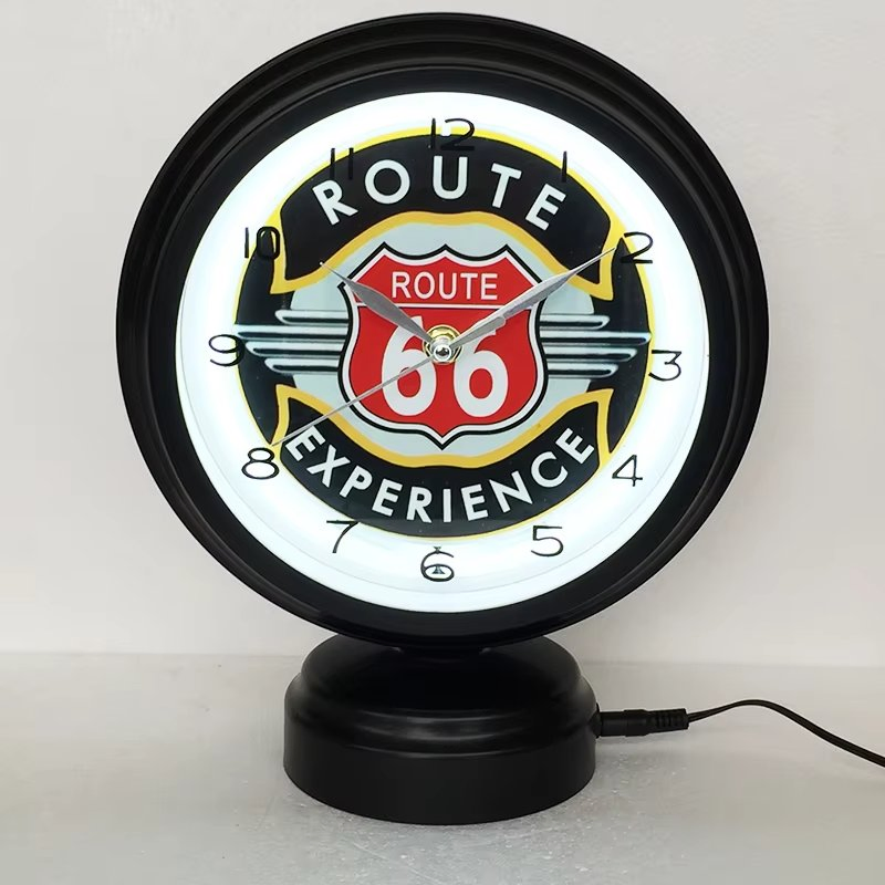 11 Inch Single Tube Neon Light Wall Clock