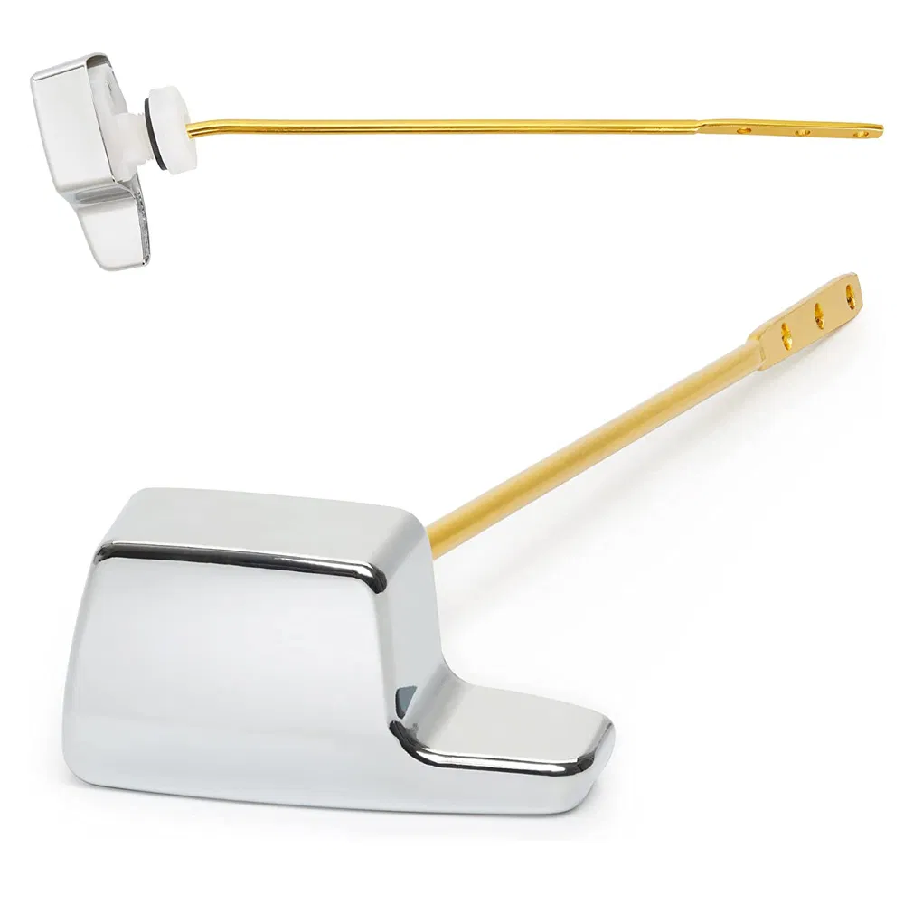 Side Angle Mount Toilet Handle Toilet Trip Lever Handle Replacement Square Toilet Tank Flush Handle Lever