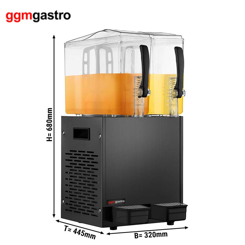 Commercial 2 Tanks Electrical Drink Cold Beverage Machine Fruit Juice Dispenser