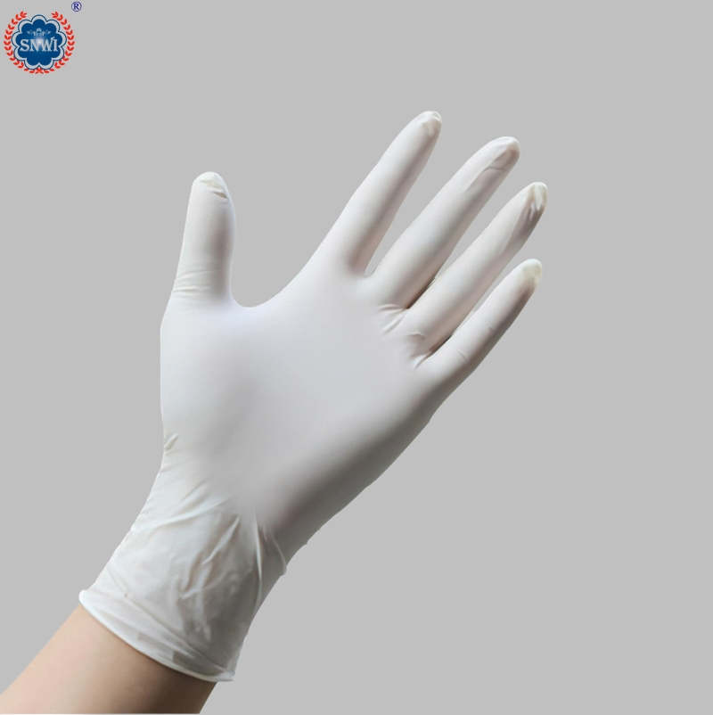 Medical Disposable Non-Sterile Latex Examination Gloves Powder Free&Powdered Have CE&ISO
