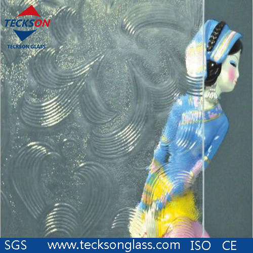 3-6mm Figured Glass Kasumi Pattern Textured Figured Glass