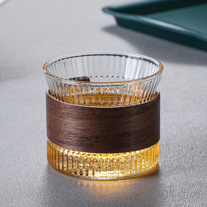 New Design Hammered Wood Ring Heat Resistant Household Cups