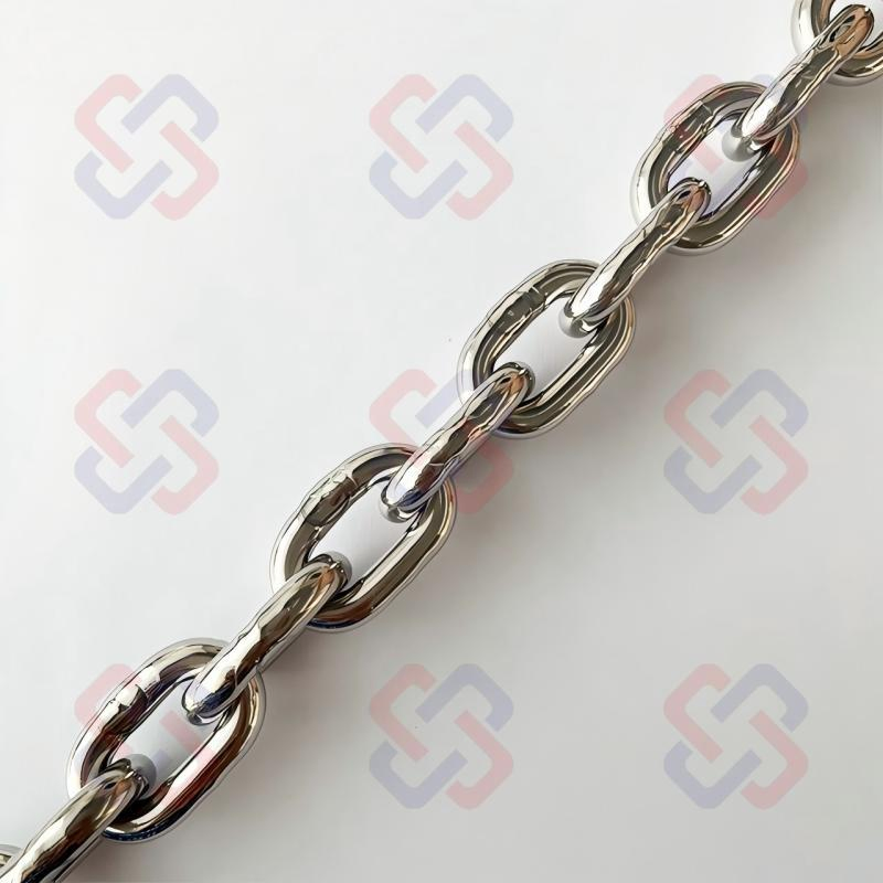Grade 30 High Polished Stainless Steel SS304 SS316L DIN766 Short Link Chain