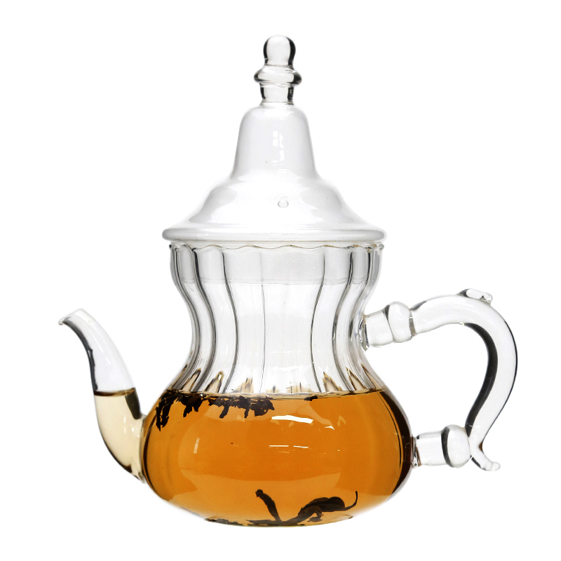 Стеклянный чайник в марокканском стиле с фильтром