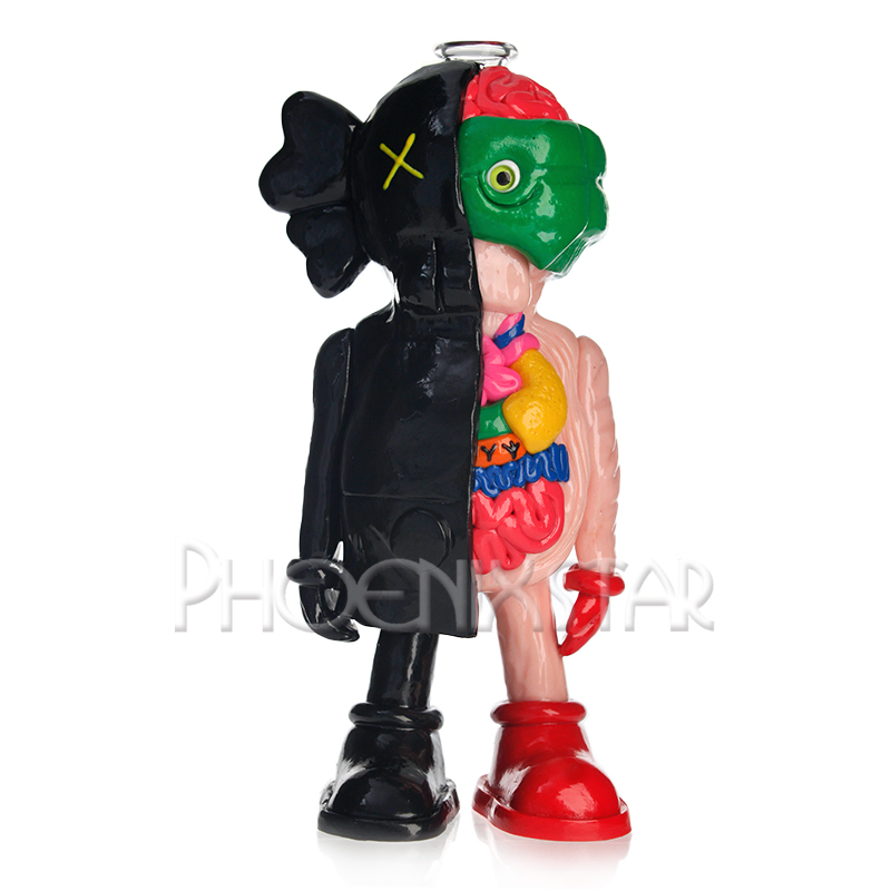 Phoenix New Design 8 Inches 3D Hand Painting Glass Bubbler Oil DAB Rig Hookah Smoking Water Pipe with Quartz Banger