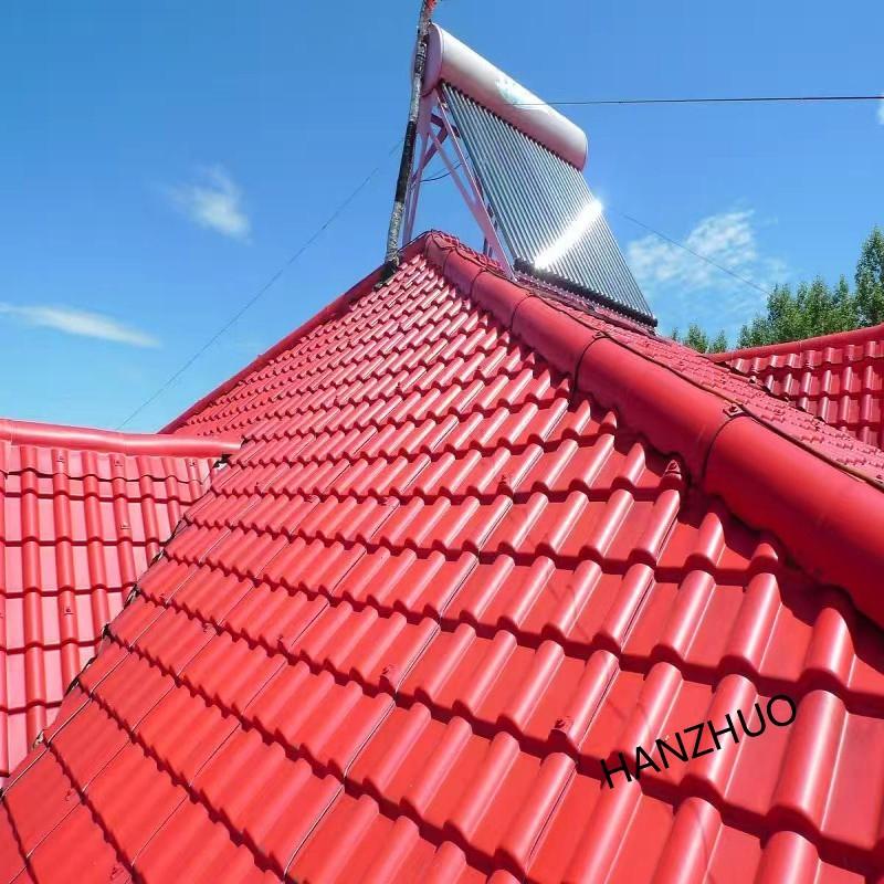 Anti-Corrosion ASA Coated PVC Roof Tile Soundproof Weather Resistant Synthetic Resin Roofing Panel