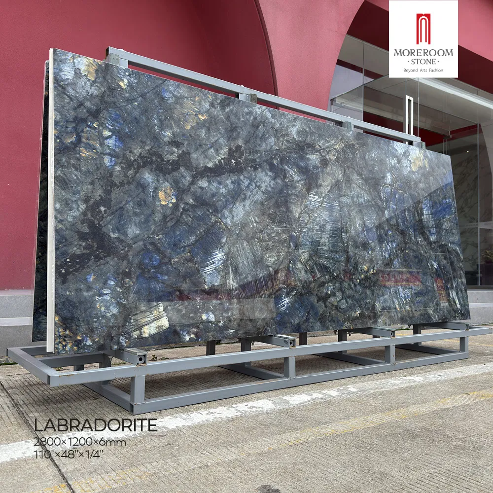 Artificial Marble Sintered Stone Labradorite Marble Slabs for Kitchen Countertop and Backsplash