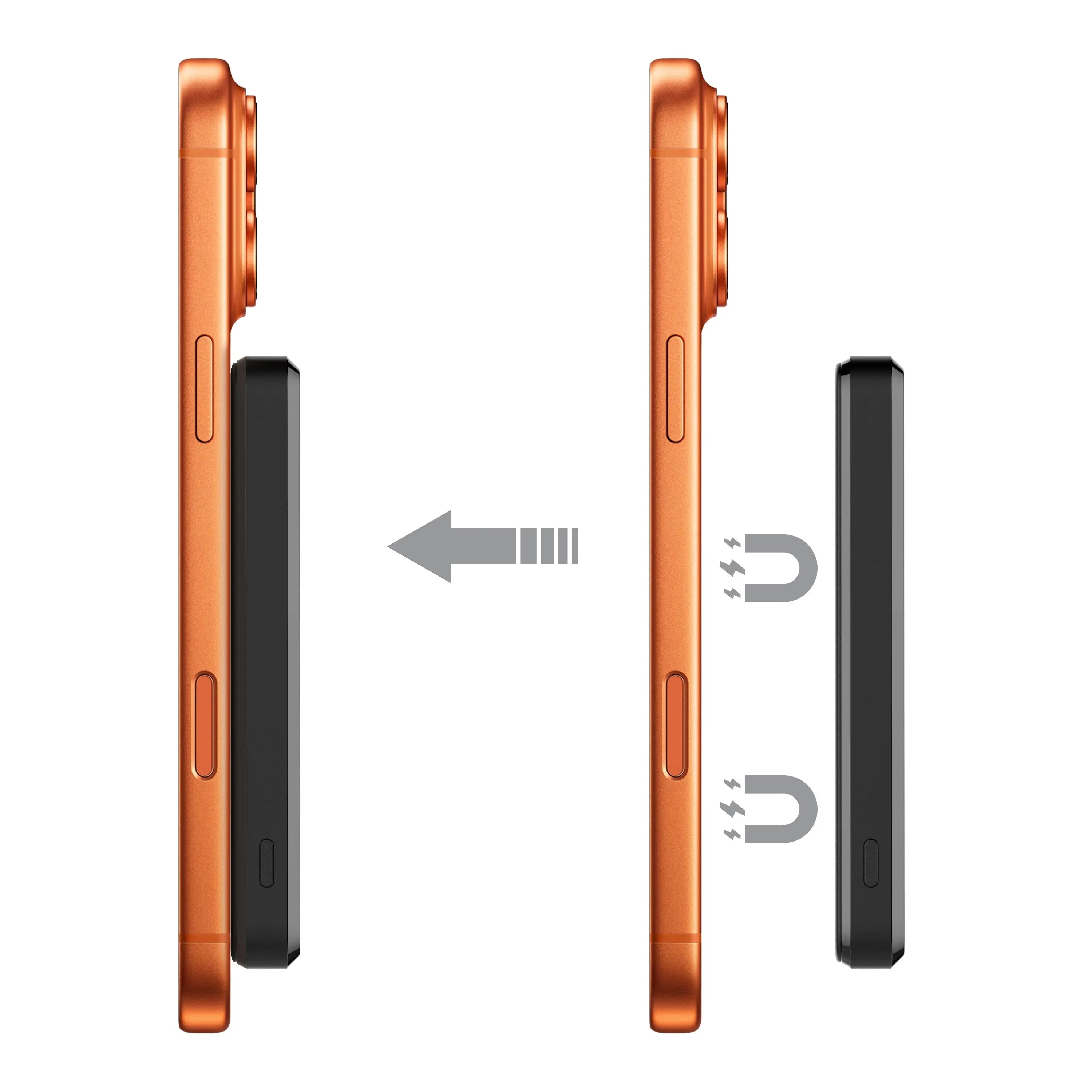 Магнитный пауэрбанк Slim 5000/10000 мАч с быстрой зарядкой