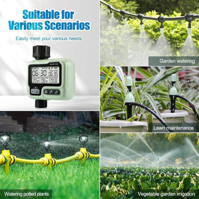 Smart 1-Zone Automatic Water Timer for Efficient Garden Irrigation Hct-322