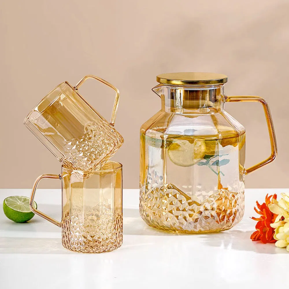Wholesale Customized Borosilicate Glass Kettle High Temperature Resistant Glass Pitcher