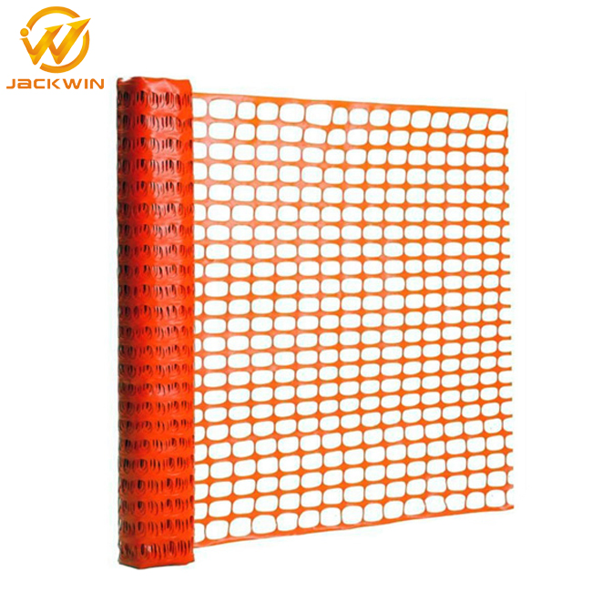 Construction Site Usage Temporary Orange Plastic Safety Fence