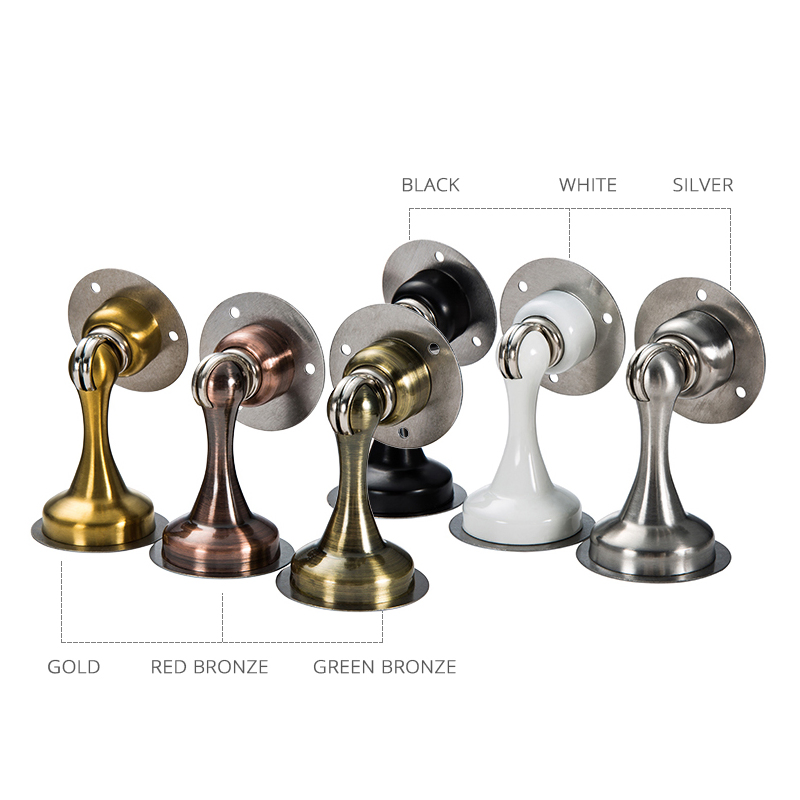 Stainless Steel Magnetic Door Stopper Sticker Hidden Door Holders