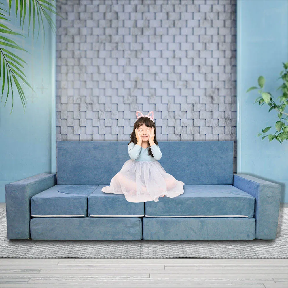 DIY Folding Sofa Set Kids Play Couch Children Early Educational Sofas and Couches