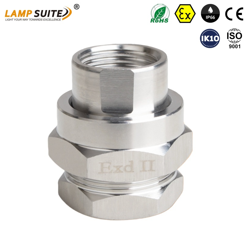 ATEX Industrial Pipe Connection Fittings Explosion Proof Internal Metric Thread Joint