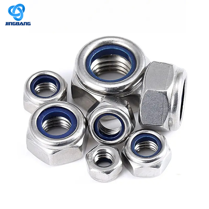 Nylock 982 M10 Flat Hex 4mm Built Titanium Project U Precision Lock Hot DIP M10*1mm Locking Wing Nuts Nylon Hexagon Nut Nut
