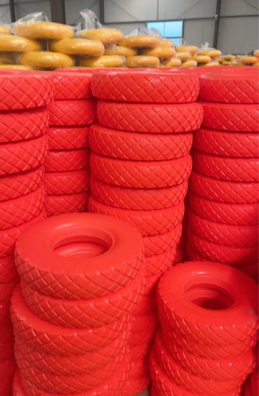 Qingdao Factory 4.00-8 Pneumatic Rubber Wheel with PU Foam for Hand Truck, Trolley, Wheelbarrow