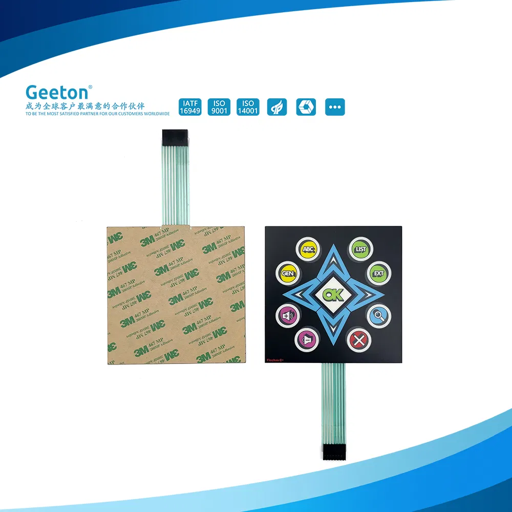 Custom Adhesive Membrane Switch for Entertainment Electronics User Interface Control