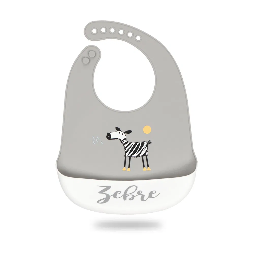 New Baby Cartoon Silicone Bib Oil-Proof Not Afraid of Dirty Ultra-Soft Dental Bibs