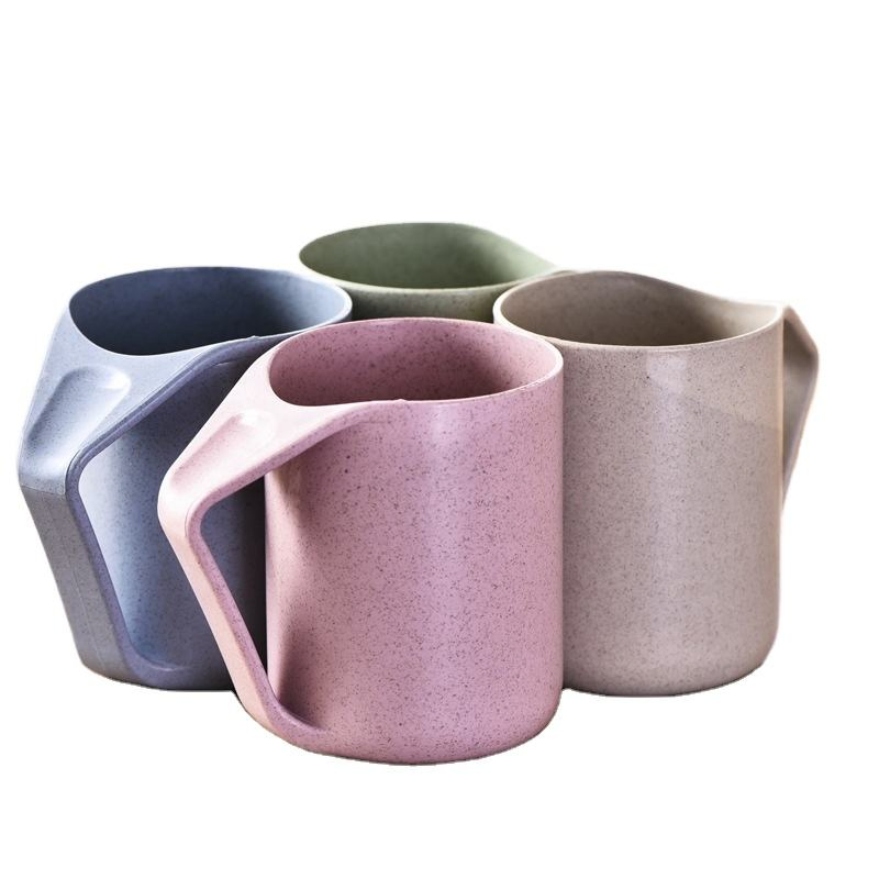 Экологичная кружка из соломы для полоскания рта, без BPA