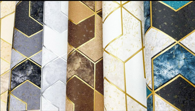 Factory Waterproof Metallic Wall Paper Vinyl Modern Design Luxury 3D Wallpaper