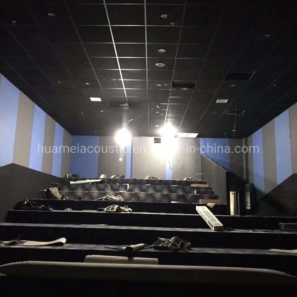 Factory Fiberglass Acoustic Tiles / Sound Insulation Fiberglass Ceiling