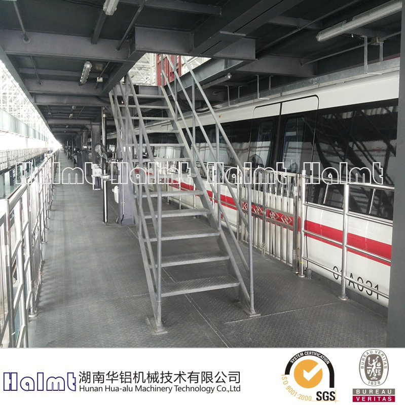 The Aluminium Fixed Ladders with Handrails for Factory