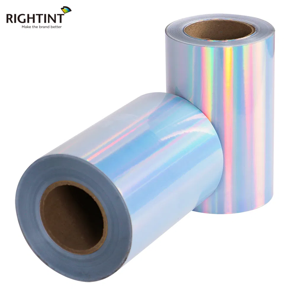 Customized Size Holographic Adhesive Vinyl Roll Custom Sticker Label